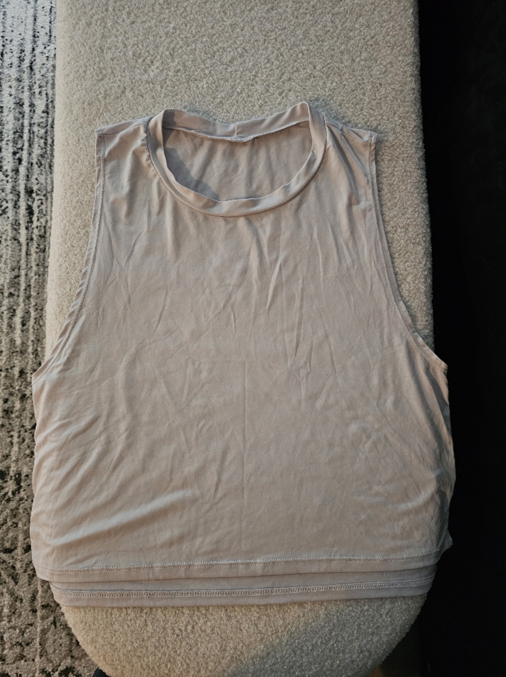 Basic Sleeveless Tank Top in White